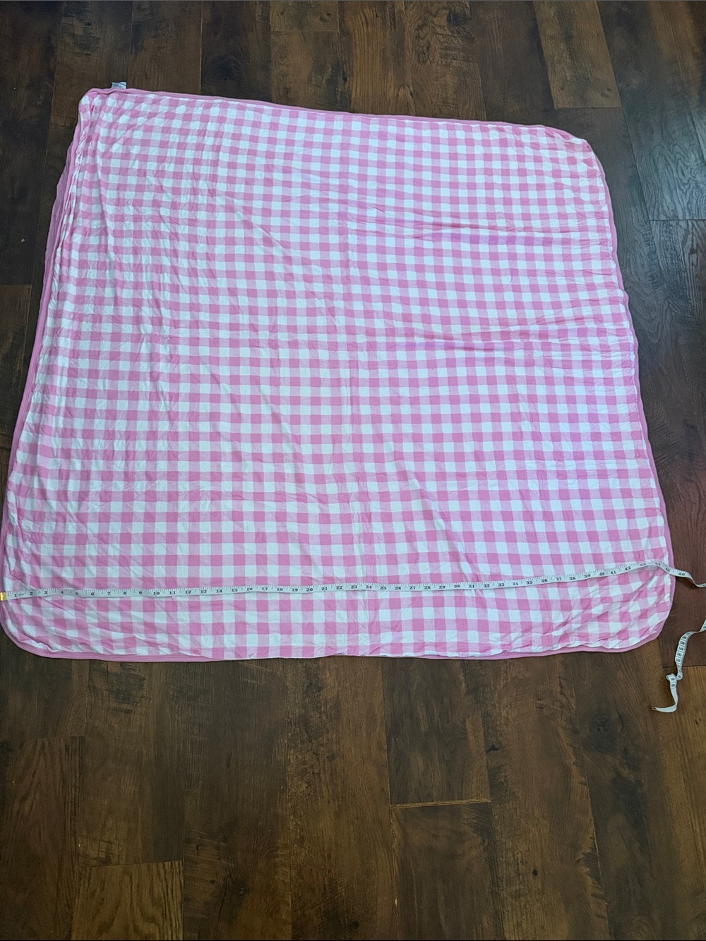 Little Sleepies
Pink Gingham Cloud blanket